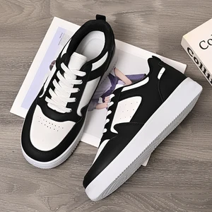 2026 New Spring Men's White Shoes Breathable Casual Board Shoes Sports Trendy   Low Cut Running Shoes Men