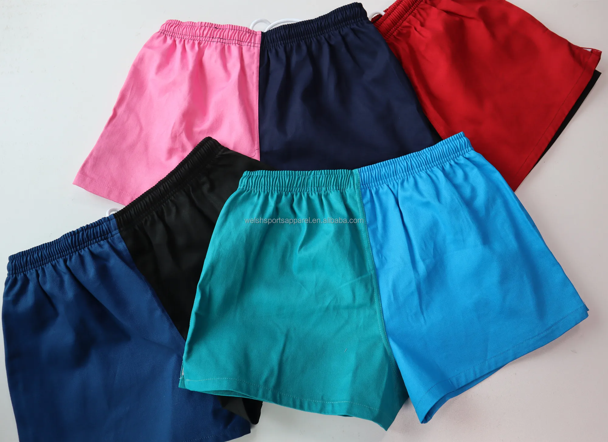 Custom Colors Plus Size Unisex Rugby Work Shorts Classics Harlequin ...