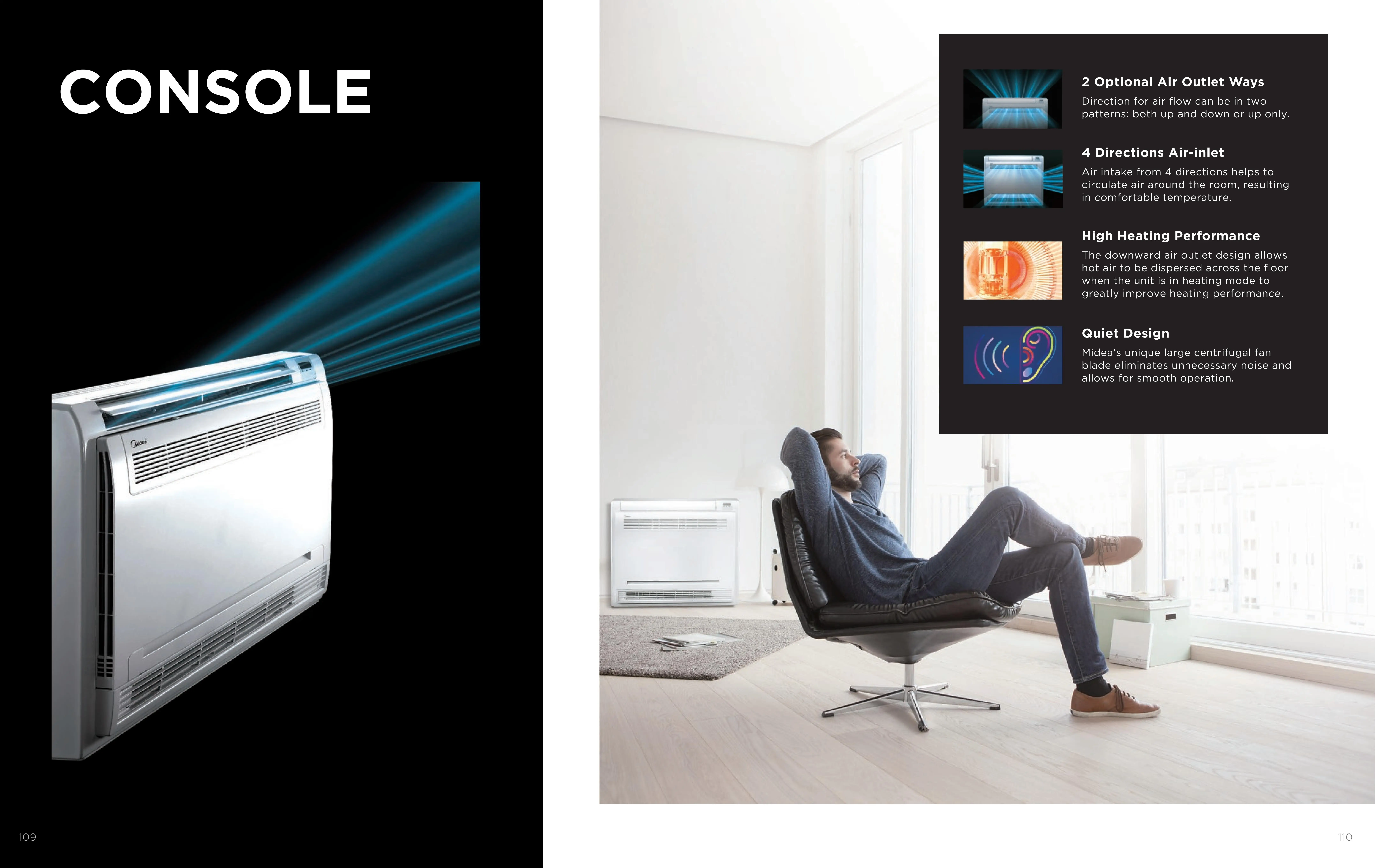 Midea VRF System Cooling/heating Split Wall Mounted air Conditioner