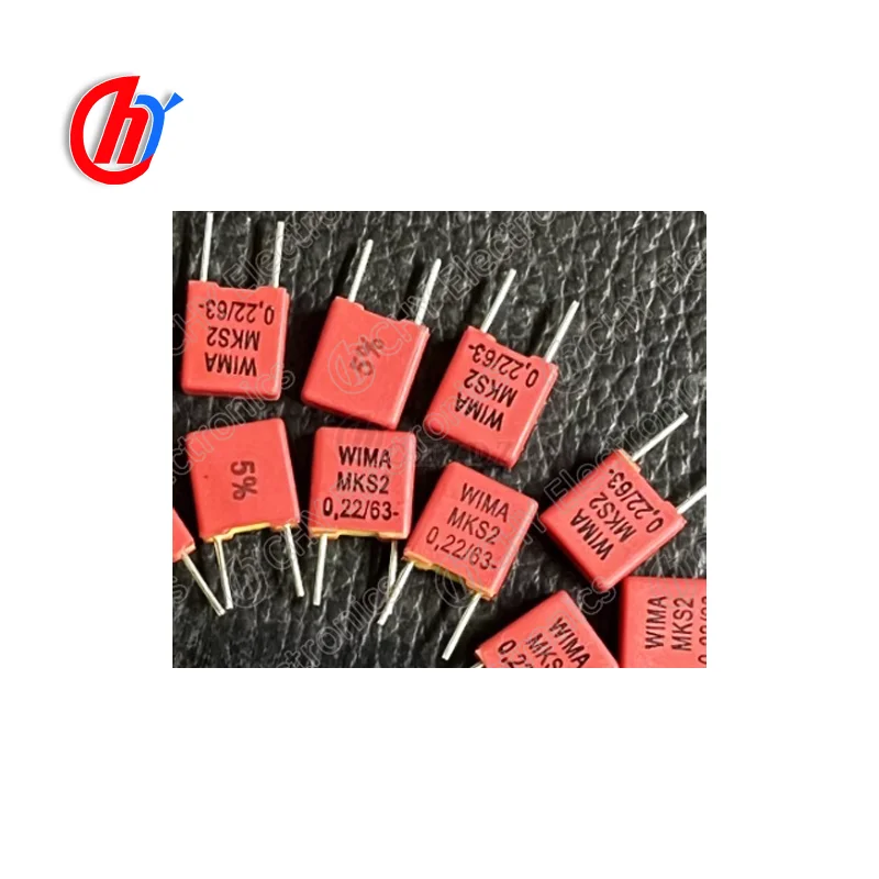4 Condensatori WIMA MKP4 – 0,22uF (220nF) 250V – Passo 15mm – Fatti In Germania