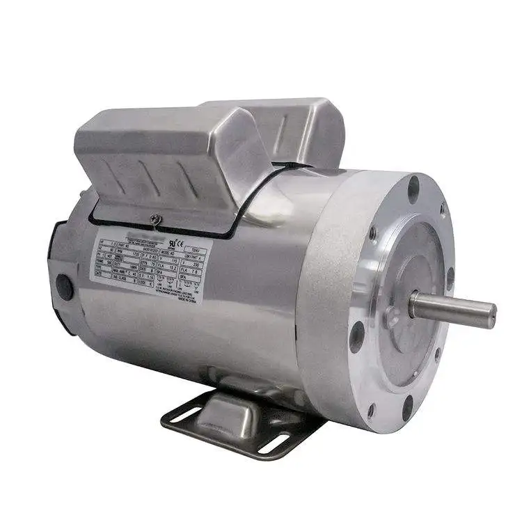 Single Phase General Purpose AC Waterproof Steel Induction Motor 208-230V Hub for Air Compressor with IE4 Efficiency