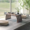 Mesa de ventana curva de 60 pulgadas