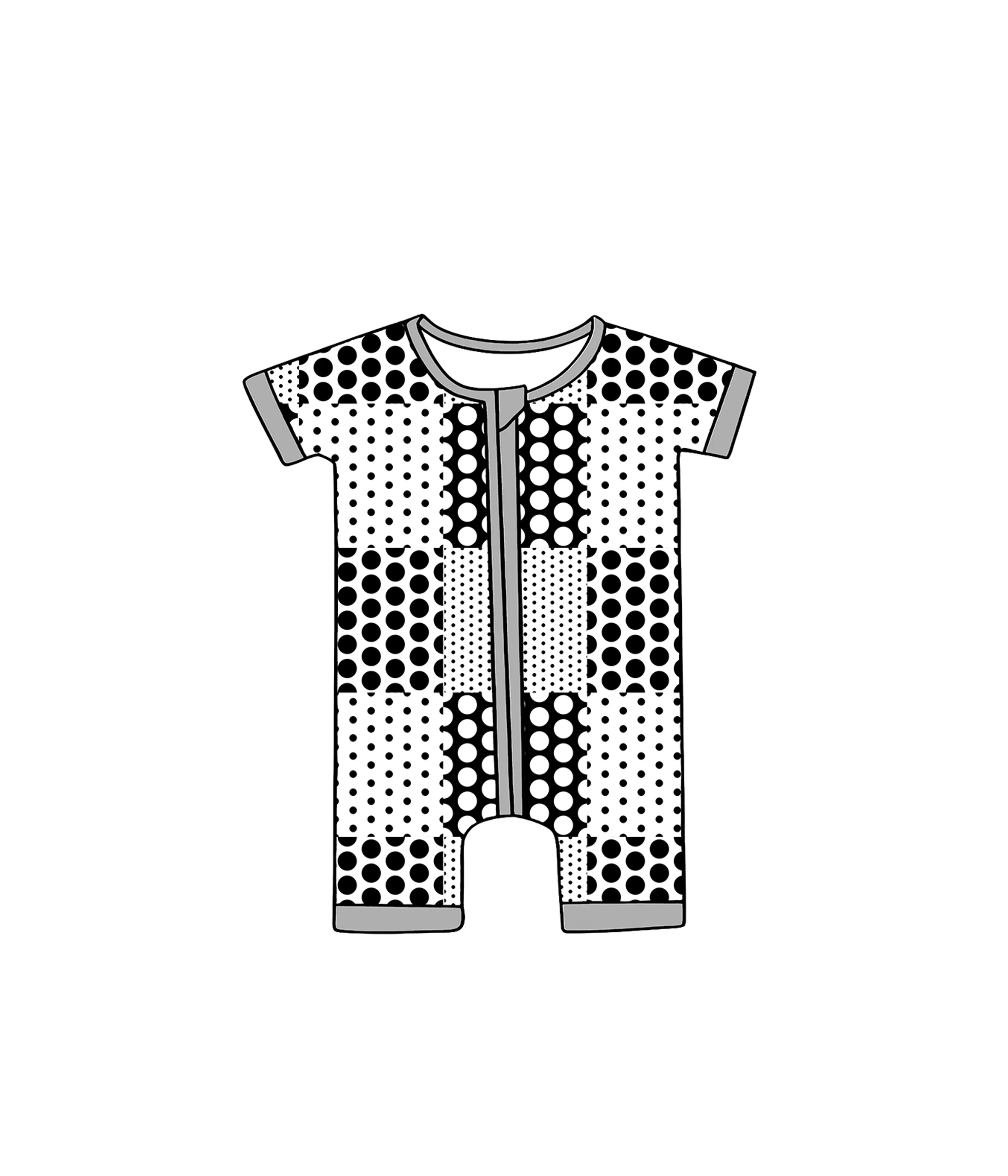 Wholesale Cotton/silkmilk Baby Clothing Boy Short Romper Neutral Double