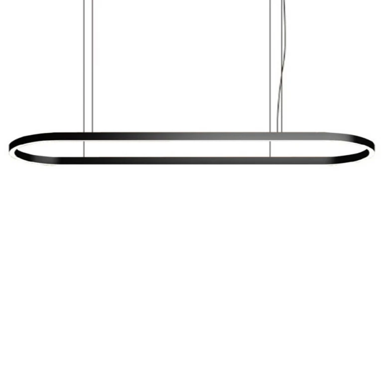 New Curved Oval Type Led Linear Pendant Light with Aluminum Profile Customized Size Splicing Led Linear Light