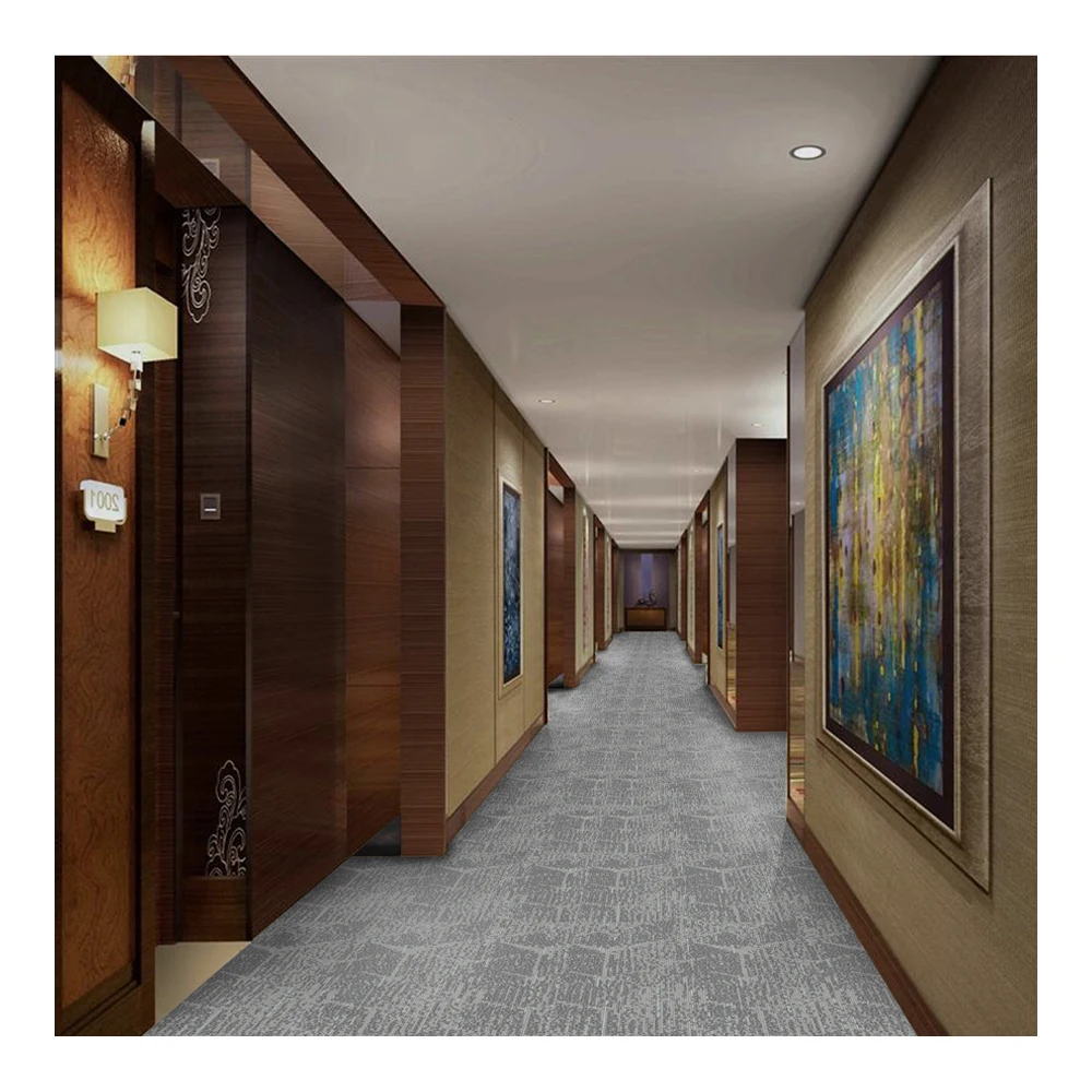 High Quality 100% Polypropylene Exhibition Commercial Carpet Loop Pile Wall to Wall Carpets and Rugs with Simple Style