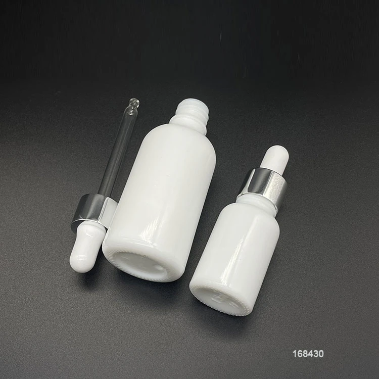 10ml 15ml 30ml 50ml 100ml 200ml White Porcelain Cosmetic Essential Oil Bottle with Dropper