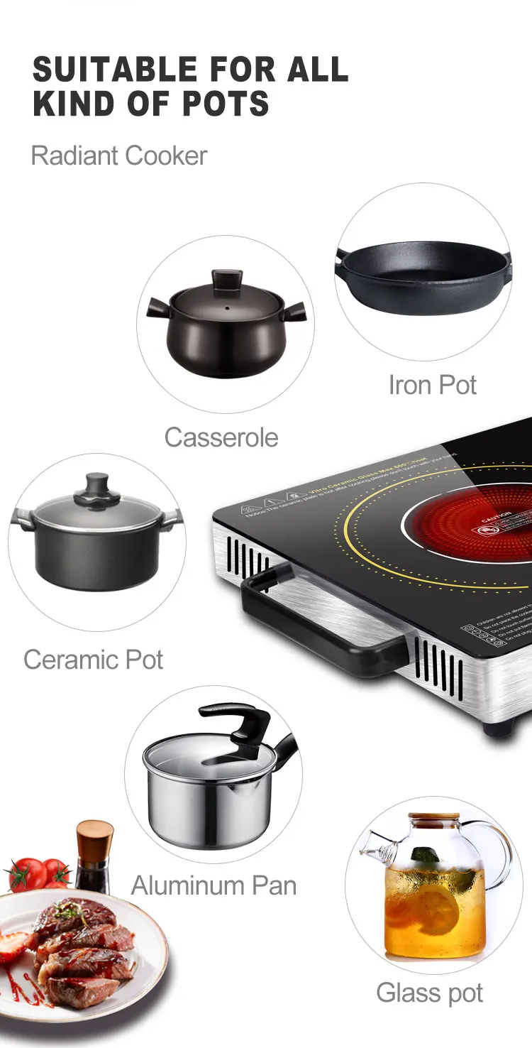 Black Crystal Electric Cooktop Electric Cooktop Electric Ceramic Hob