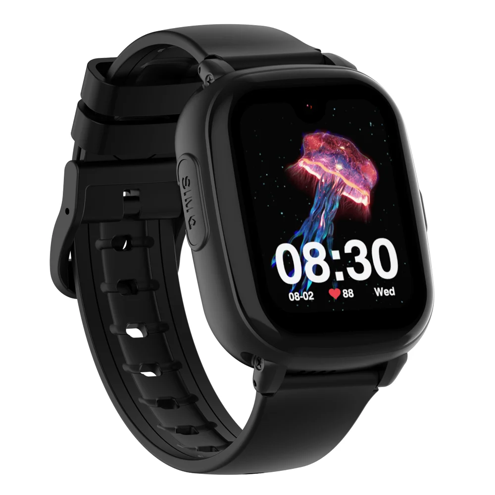 2024 Wholesale AMOLED GPS Smart Watch for Kids SOS Video Call Voice Chat Android 8.1 Setracker2 APP Big Screen Smart Watch 4G