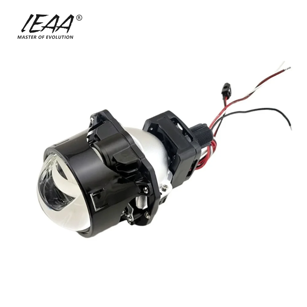 Ruwan tabarau na Motar Mota na Duniya 2.5 Inci 60W Babban Kofin Dual Cup LED Bi LED Projector Motar Hasken Motar Retrofit 6000 Lumens