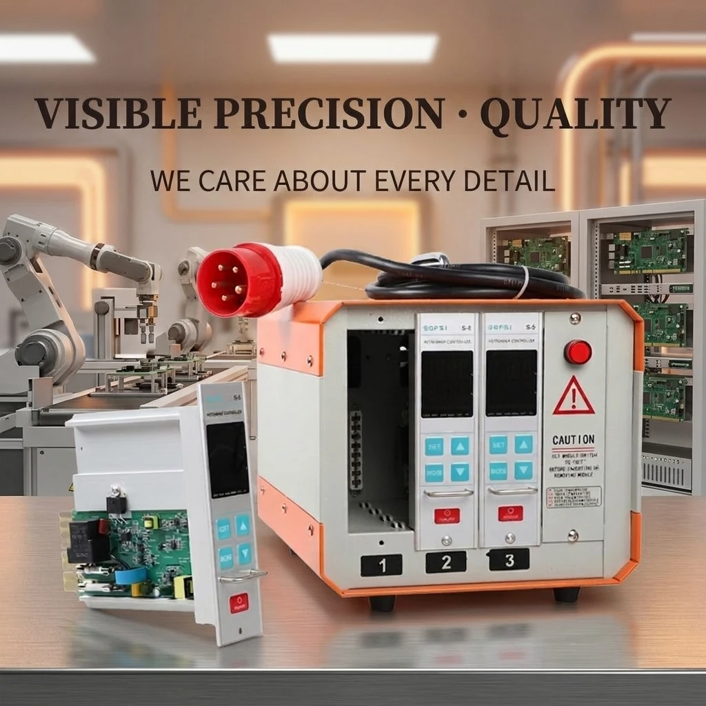 XRKC S-5 Industrial Hot Runner System Temperature Control Module LCD Display IP65 Rating for Plastic Injection Molding Machine