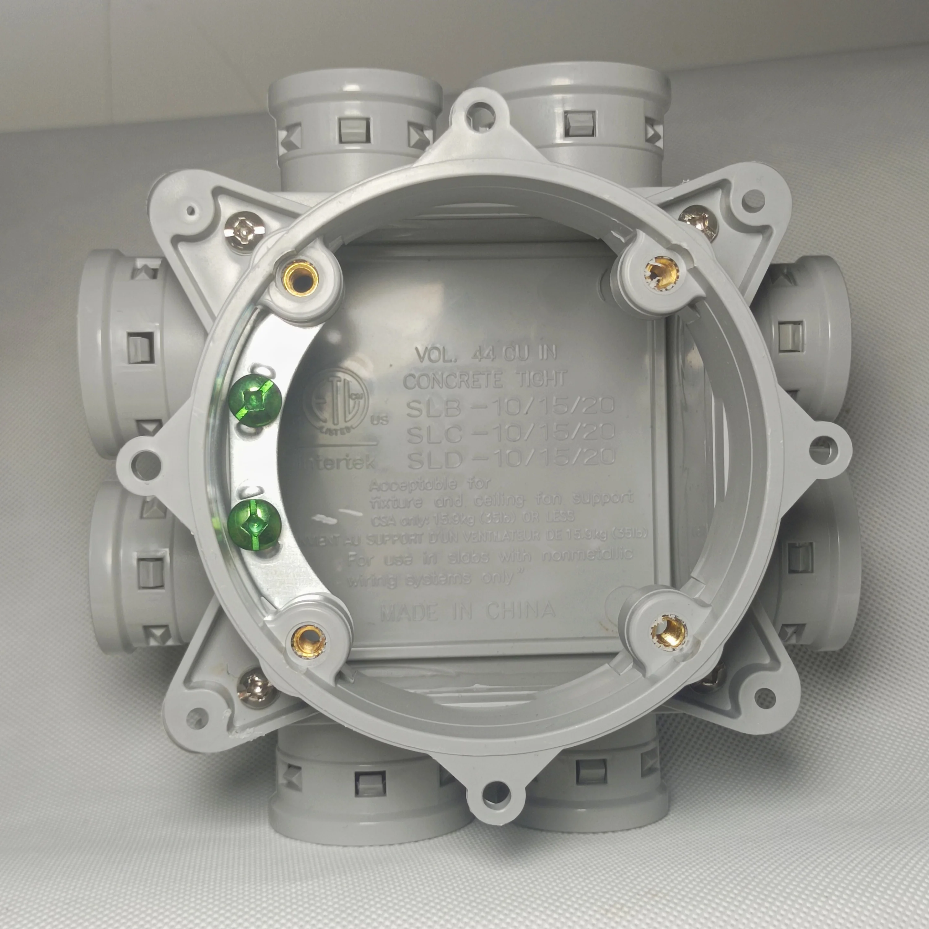 8inlet 1outlet Standard Pvc Ent Conduit Slab Box With Molded Connector Concrete Wall B Round