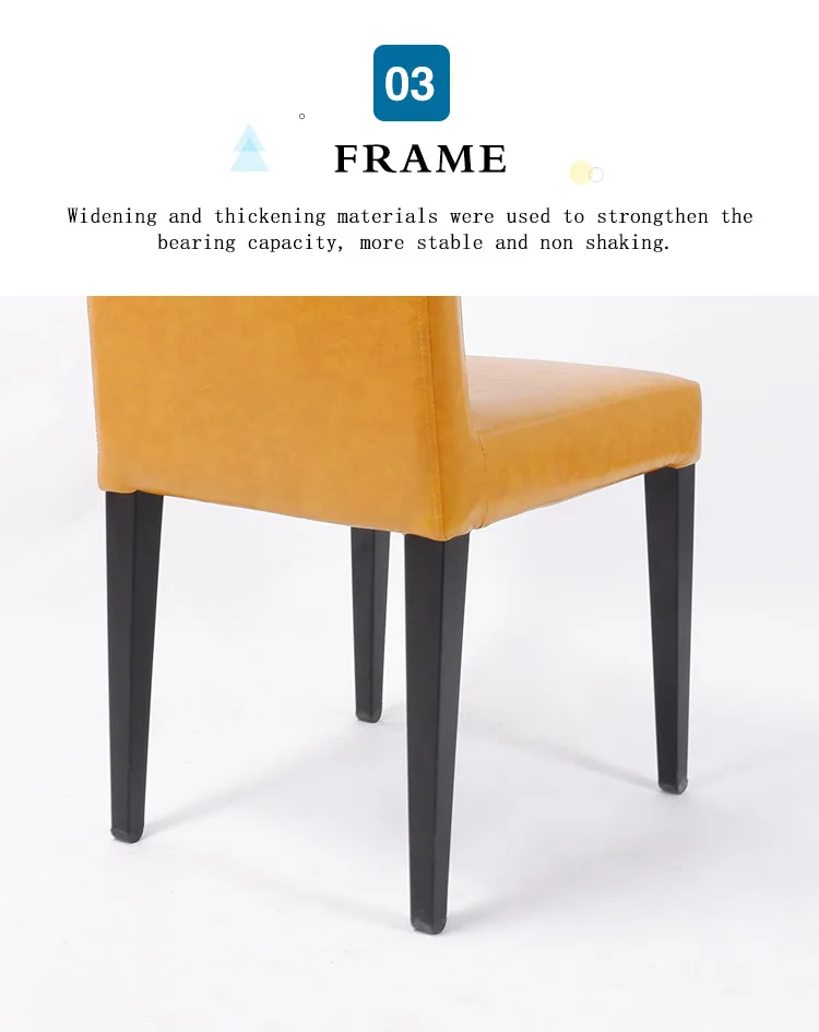 upholstered leather dining chair kitchen chair