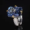 adjustable size White plated Lancha ring