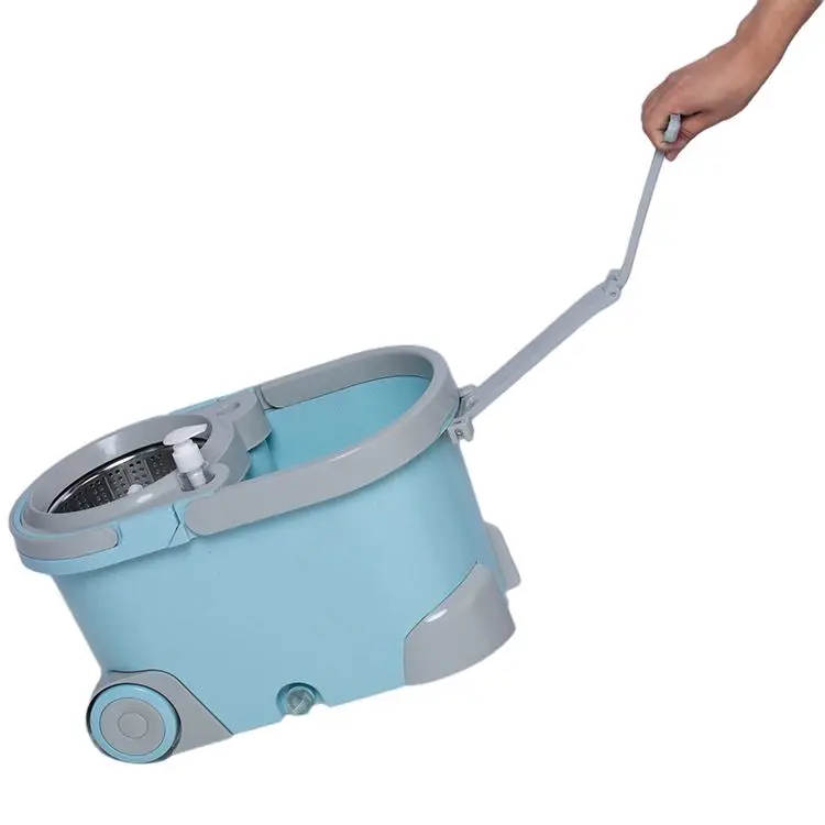 Роскошная энергосберегающая Швабра для мытья пола Легкая очистка вращающаяся швабра с ведром