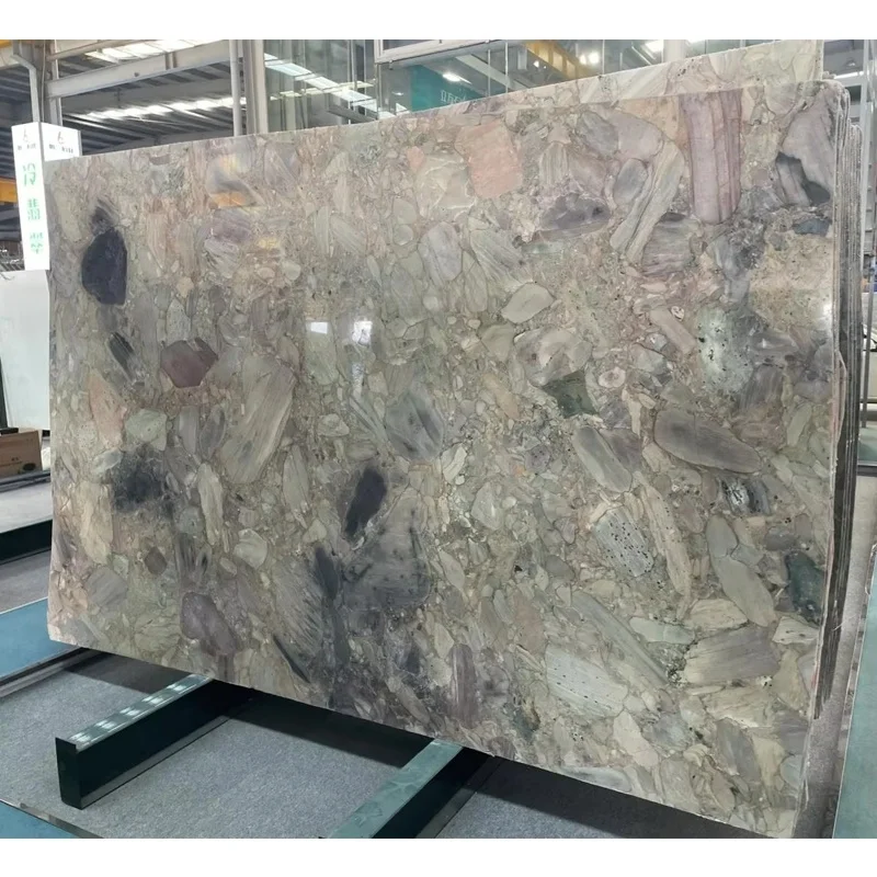 Ардактуу табигый мрамор Экскалбур кварцити плита — башкача жылтыратылган дизайны, ванна бөлмөсү жана вилла үчүн мрамор столбашы