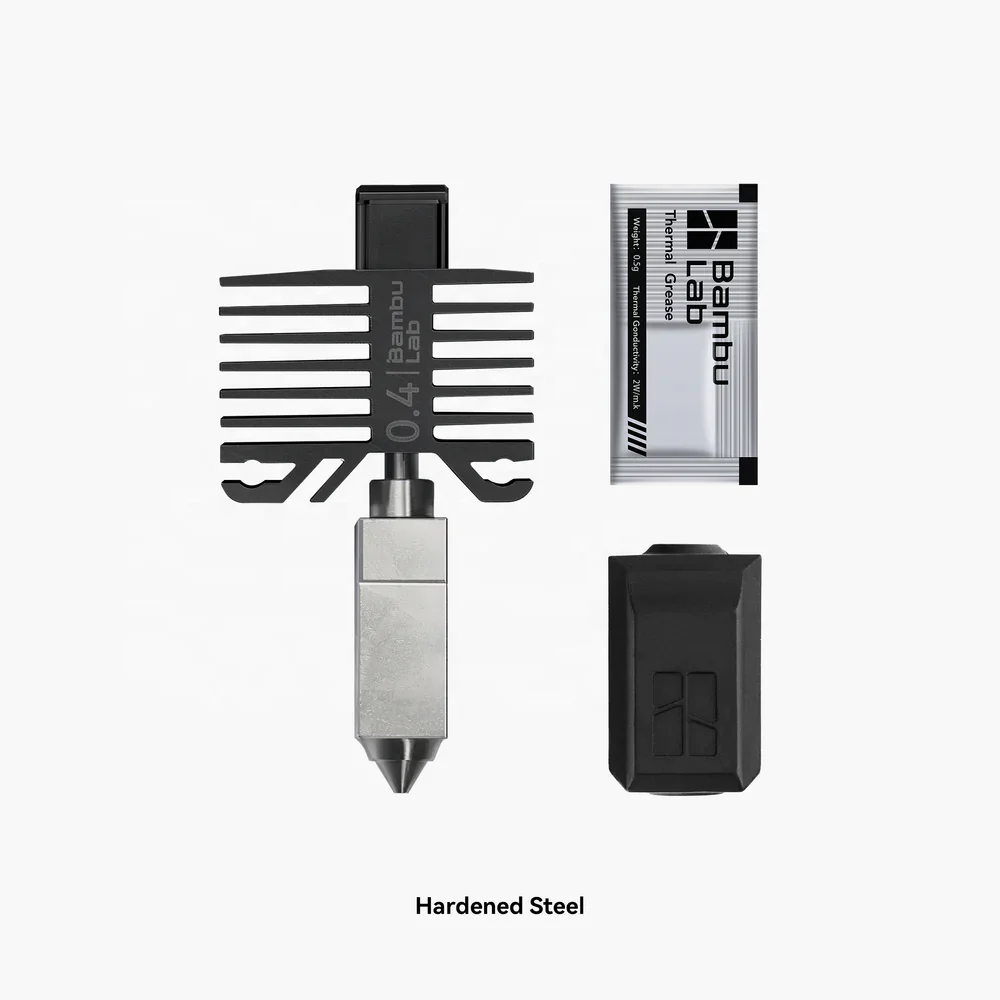 Bambu Lab Wholesale Original Hotend with Nozzle Hardened Steel and Stainless Steel for X1 Series and P1P 3D Printers