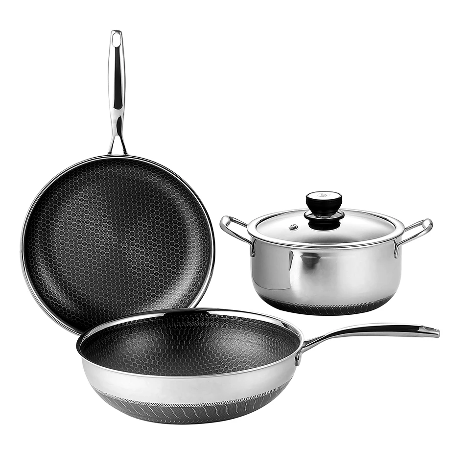 Wholesale Stainless Steel High Quality Cooking Pot Set Kitchen Pots And