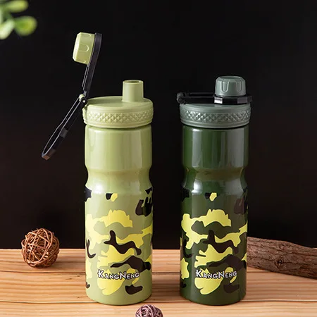 camouflage plastic sports water cup outdoor