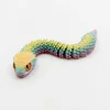 13cm Rainbow-colored viper baby