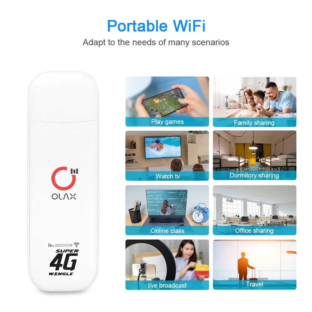 High Speed 4G Wifi Router OLAX U80 Hotspot Wireless Modem