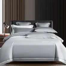Luxury Bedding Set Twin Queen King Size Bed Linen 100% Cotton Hotel Fitted Bed Sheet