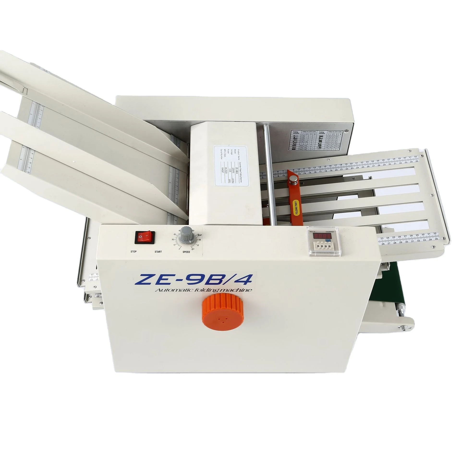 Factory Sale ZE-8B/2 A3 A4 Size Leaflet Booklet Manual Paper Cross Folding Machine Paper Folding Machine Automatic Paper Folder