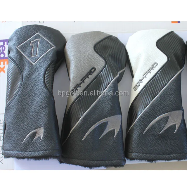Custom Desgin Oem 3d Embroidery Logo Pu Leather Golf Headcover Golf