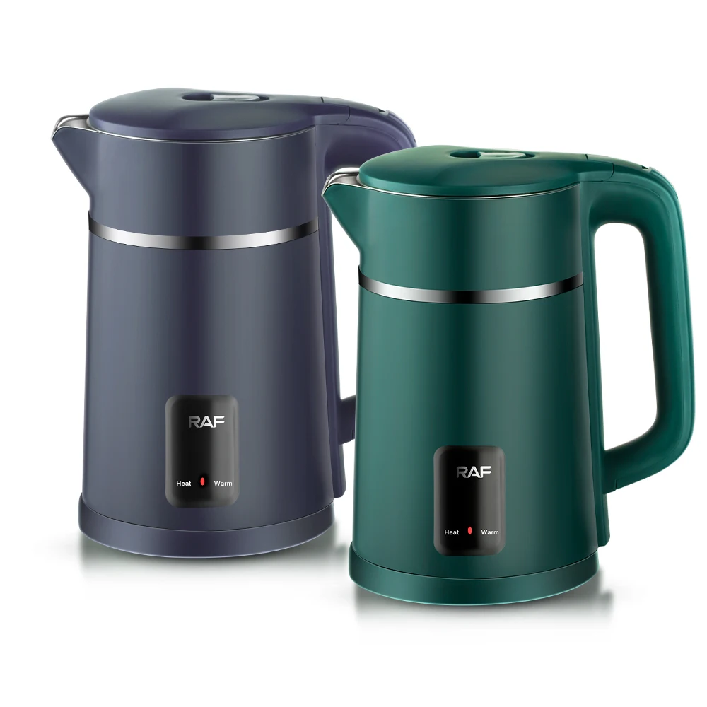 Double Wall Kettle Stainless Steel Insulation Kettle Cool Touch 2l