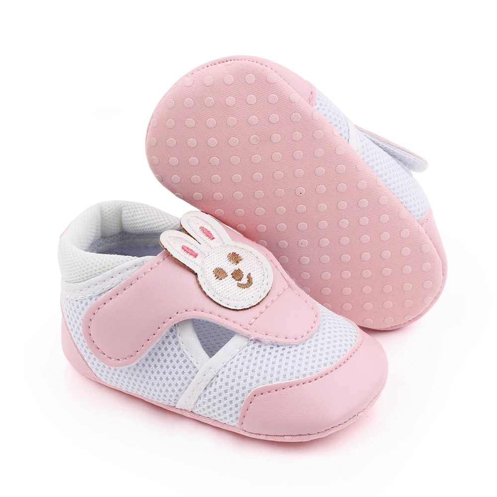 Wholesale Cute Canvas Baby Slipper Cartoon Animal Pattern Anti-Slip First Walker Baby Moccasins for  Newborn Toddler Infant factory