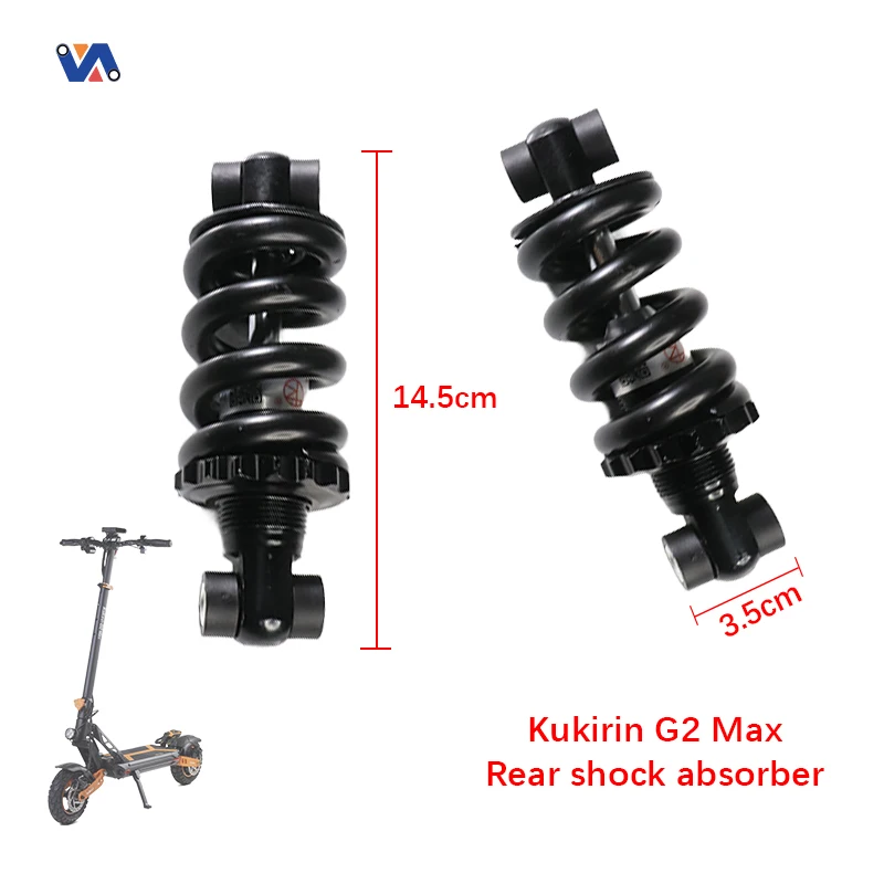 Amortisseur De Remplacement Pour Trottinette électrique Kukirin G2 Max - Suspension Avant Ou Arrière, Acier, Absorption Hydraulique