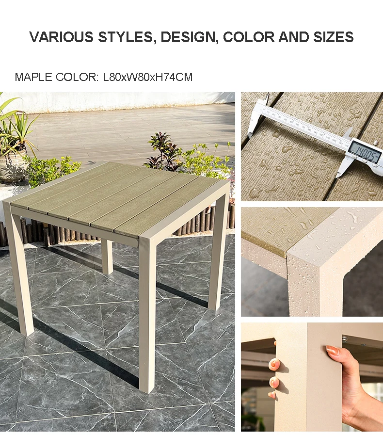 Outdoor Patio Furniture Dining Table 812 Seater Luxury Coffee Side