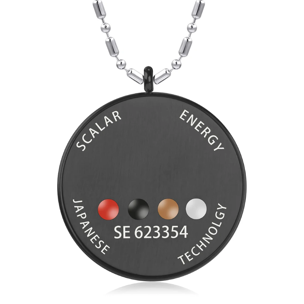 Quantum Science Stainless Steel Energy Quantum Pendant with Negative Ions Japanese Quantum Energy Pendant