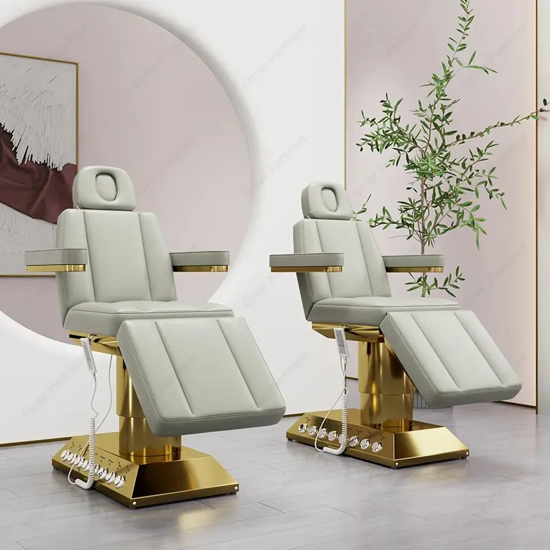 Good Quality Electric Facial Chair 4 Motors Cosmetic Massage Bed Beauty
