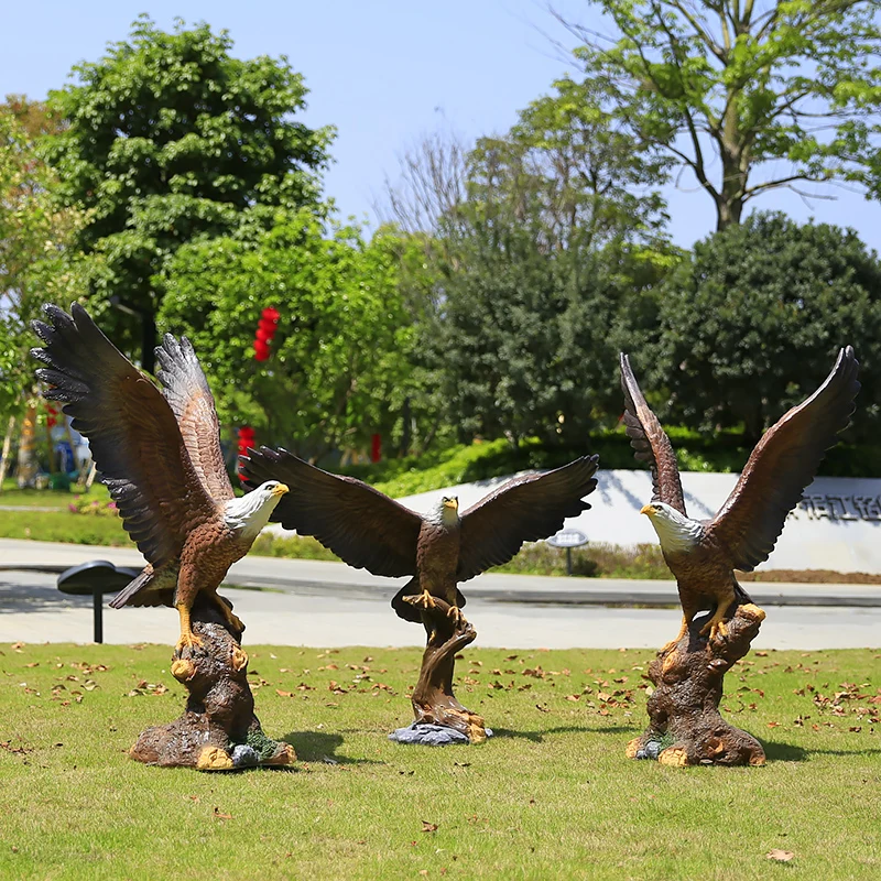 Wholesale Garden Life Size Fiberglass Animal Statue Molds For Sale Fiberglass Eagle Statues