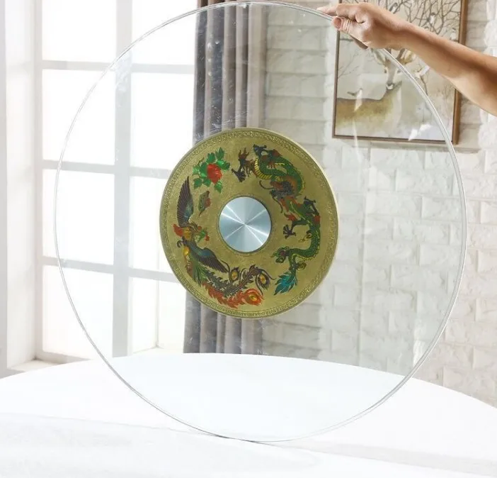 Банкетный подшипник из закаленного стекла 24 дюйма для обеденного стола