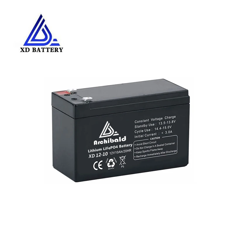 OEM  Rechargeable LiFePO4 12v 10ah Lithium battery for Alarm System and sail boat