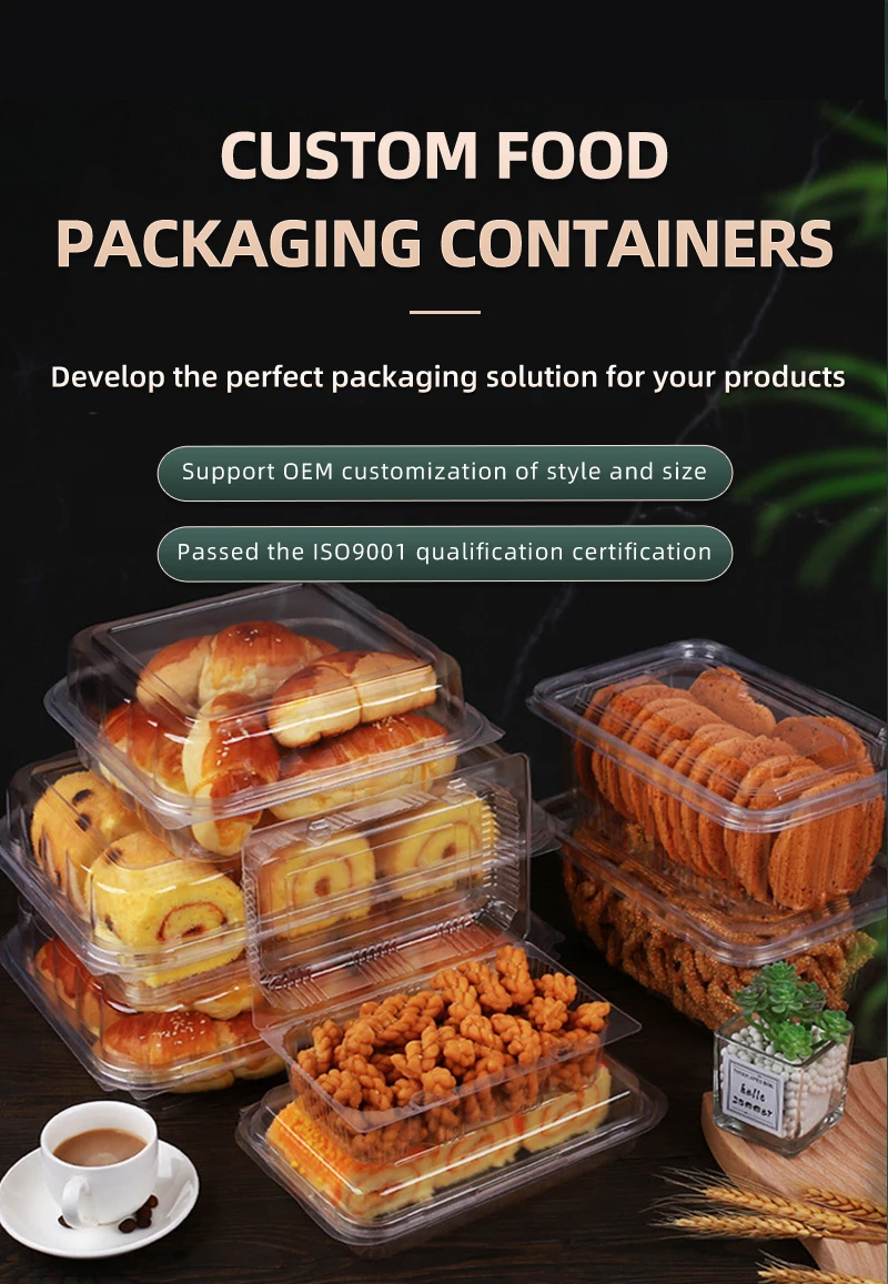 Custom Disposable Food Box Packaging Plastic Airtight Bulk Food Storage ...