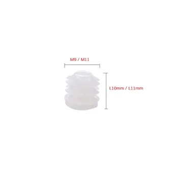 Furniture 3-in-1 nylon inset nut plastic embedded nut for Cabinet rubber nut nylon with high quality