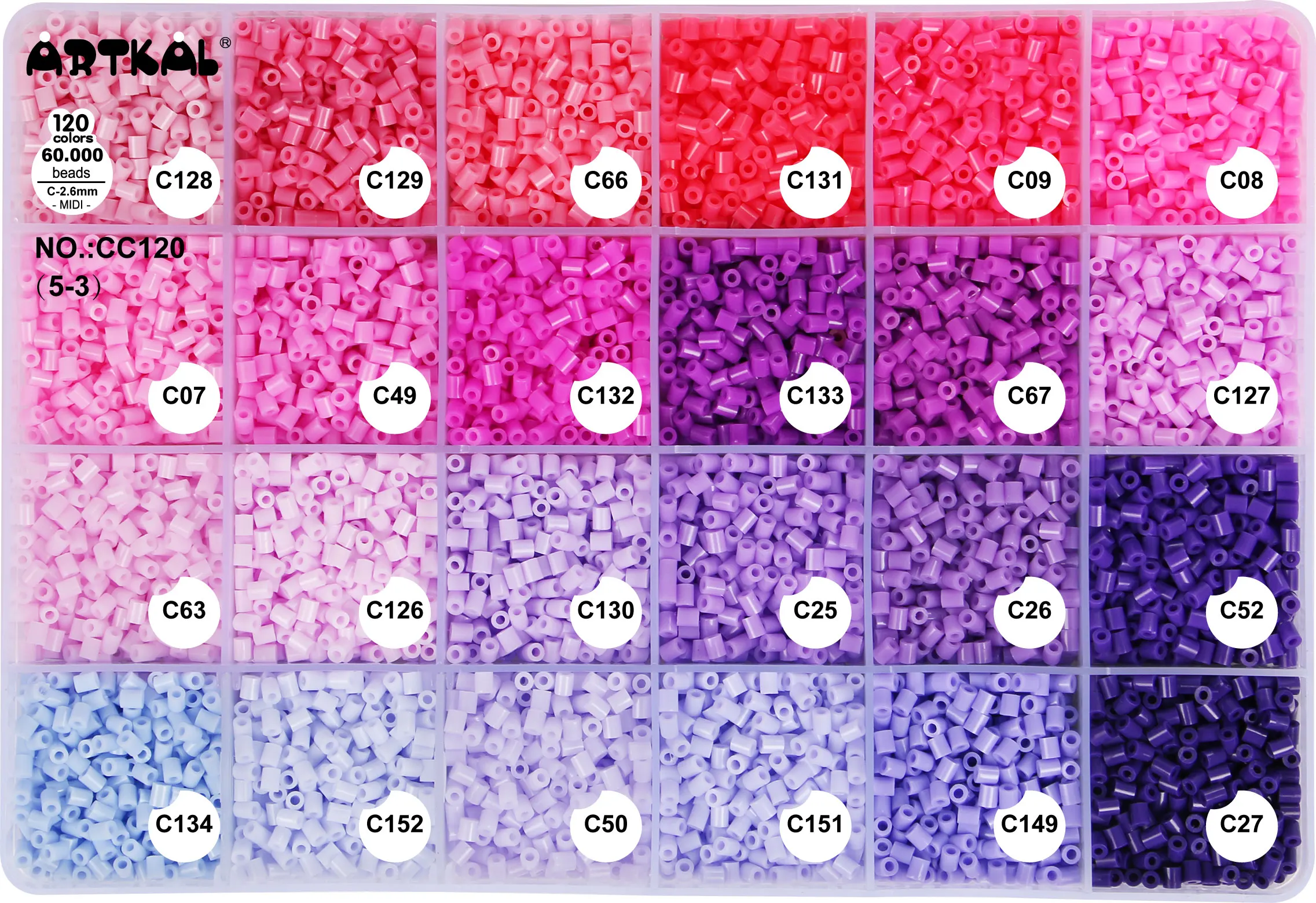 Hot Selling Products Diy 120colors Fuse Beads Educational Toys Fuse  Beads Perler Beads for Kids