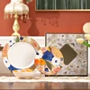 Service de table 3 pièces en porcelaine fine - Motif floral aquarelle