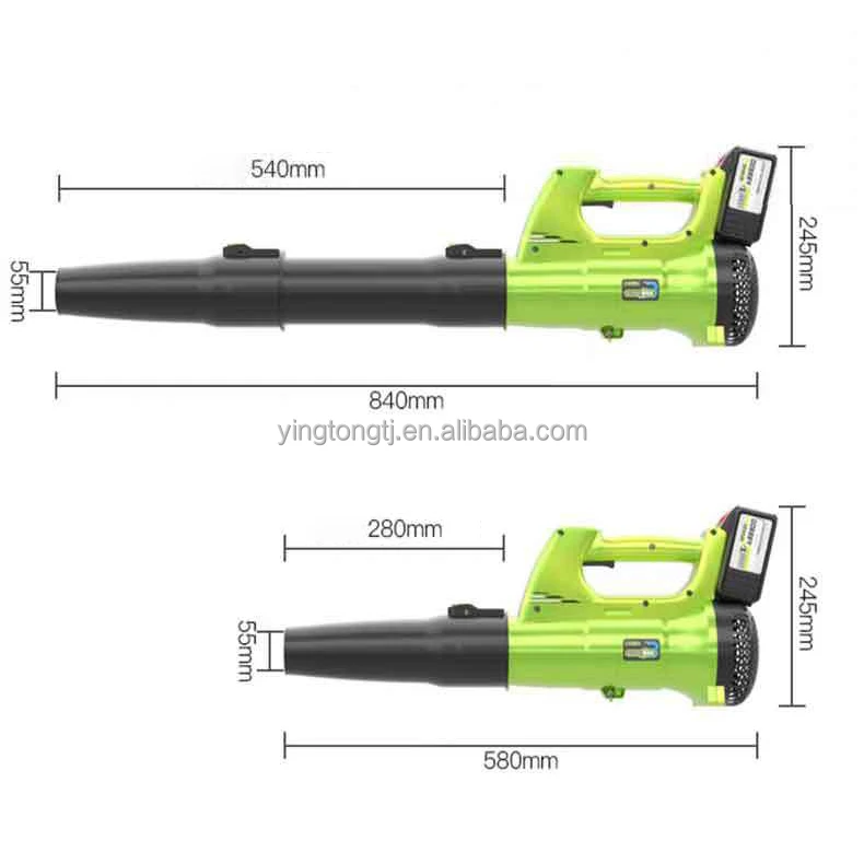 21v 450w 19000rpm Lightweight Handheld Quiet Cordless Leaf Blower Wind