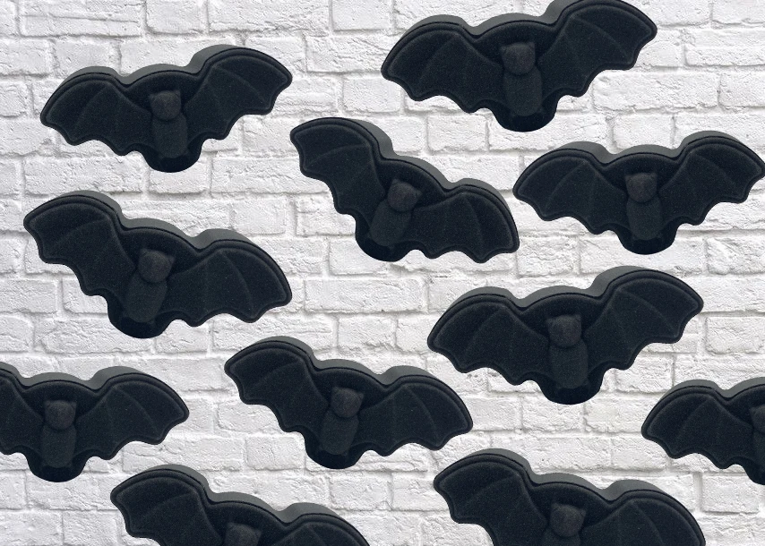 Новинка пена ручной работы высокого качества натуральная Бомба для ванны с черным углём Хэллоуина летучая мышь