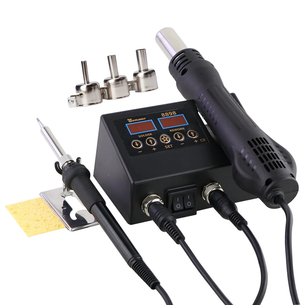 8898 2 in 1 Soldering Station - Precision and Versatility