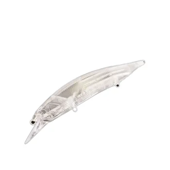 New Japanese Style DIY Floating Minnow Blank Lure Body, Unpainted Transferable Fishing Lure – Minnow – view 2