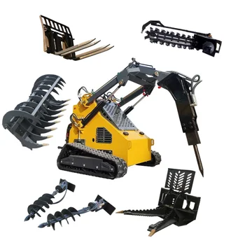 Factory Supply High Quality Trenching Machine Skid Steer Loader Farm Tractor  Farm Trencher on sale