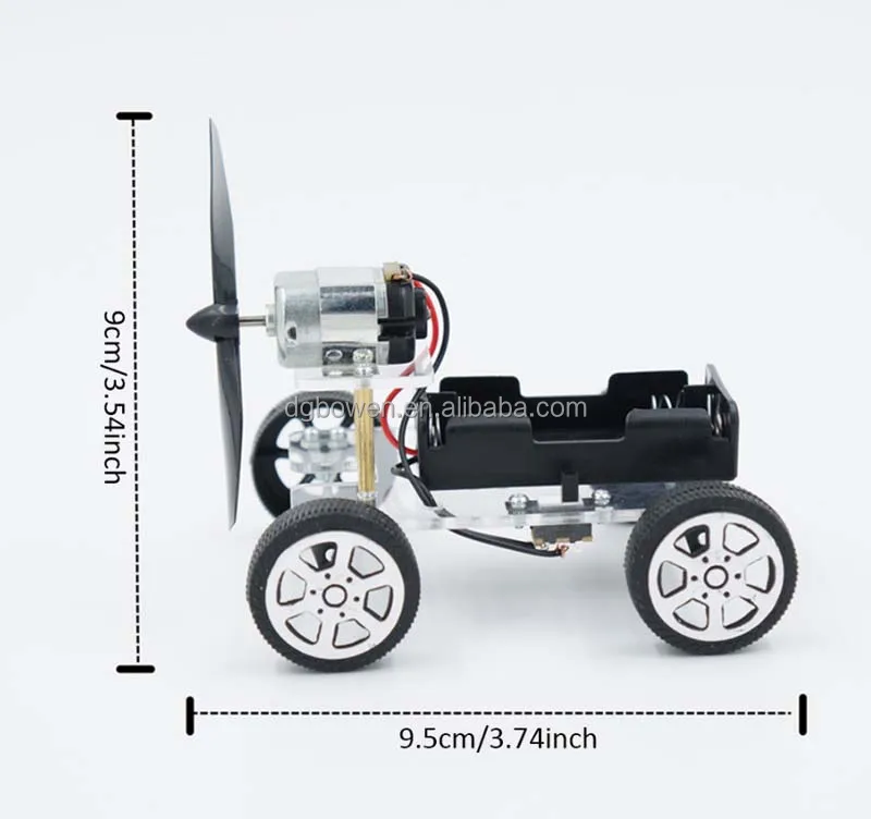 Kinder Wind Auto DIY Set DIY Set Motor Kunststoff Educational Modell Puzzle Neu 