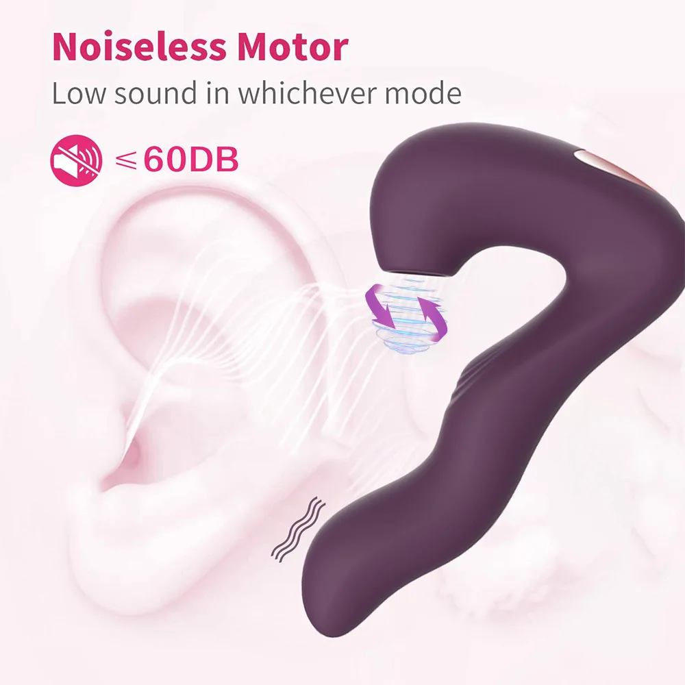 3in1 G-Spot Clitoral Vibrator Sex Toys For Woman Adult Sex Products Silicone Dildo With 10 Vibration 5 Beating 5 Sucking Modes%_voghion.com