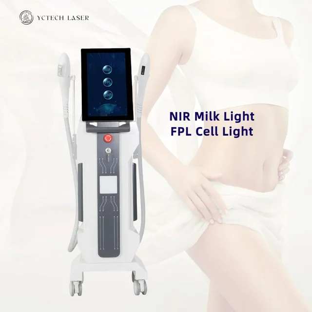 Professional Multi-Functions Cell Light IPL OPT E-Light  Machine Hair Removal Skin Rejuvenation with Double Handles CE OEM