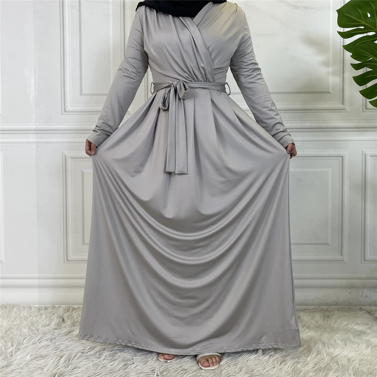 Factory Manufacture Traditional Muslim Clothing Elegant Fashion Solid ...