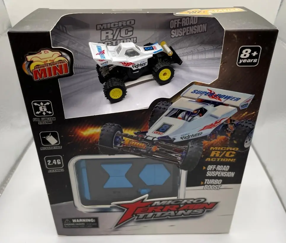 EPT Mini RC Buggy Off-Road 1:64 Scale Upgraded 2.4G 5-Channel 7CM RC Radio Wireless Remote Control Car